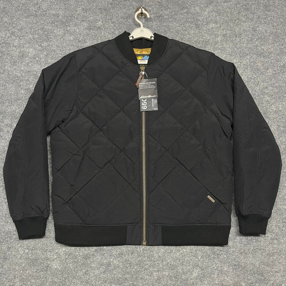 Eddie Bauer Jacket Mens XL Black 1936 Skyliner Puffer Goose Down 650 Fill NEW